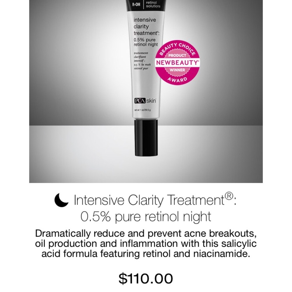 PCA nightly acne retinol